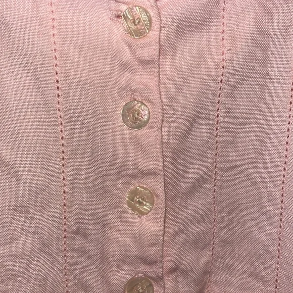 Hanna Andersson Vintage Pink Linen Dress - Picture 3 of 9